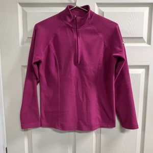 L.L. Bean Women’s Pink Berry Pullover 1/4 Zip Fleece - Size XS - GUC
